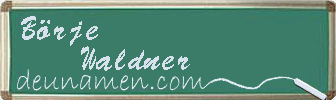 Börje Waldner Visitenkarte
